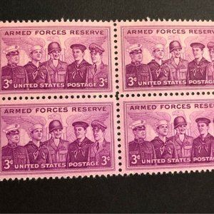 1955 US Armed Forces 4x6 Framed Stamp Art Army Vintage USA #FR1067.